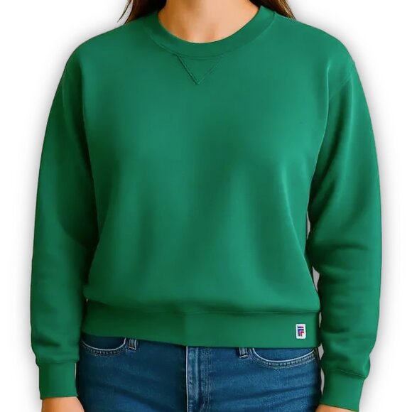 Russell Athletic Tops - Russell Athletic Green Crewneck Sweatshirt Vintage 80s Pullover L